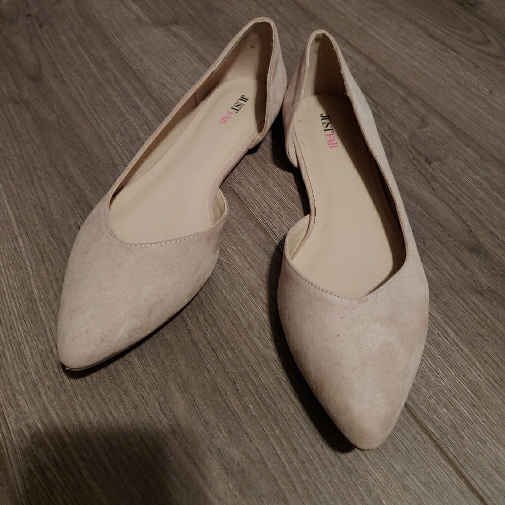 Suede flats
